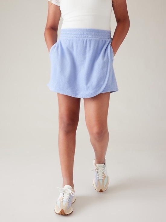 Athleta Other - Athleta Girl Jump In Terry Skort Swallowtail Blue 8-10 NWT